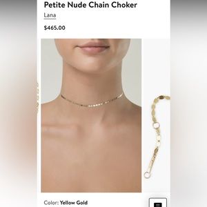 Lana petite nude chain choker